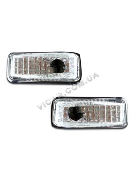 Повторители поворотов с окантовкой Mercedes W140